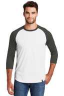 New Era  ®  Heritage Blend 3/4-Sleeve Baseball Raglan Tee. NEA104
