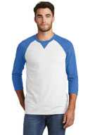 New Era  ®  Sueded Cotton Blend 3/4-Sleeve Baseball Raglan Tee. NEA121