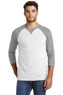 New Era  ®  Sueded Cotton Blend 3/4-Sleeve Baseball Raglan Tee. NEA121