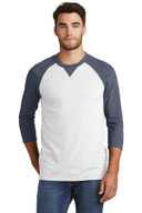 New Era  ®  Sueded Cotton Blend 3/4-Sleeve Baseball Raglan Tee. NEA121
