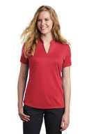Nike Ladies Dri-FIT Hex Textured V-Neck Top. NKAA1848