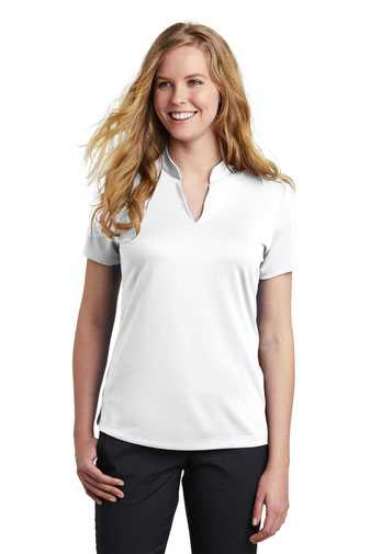 Nike Ladies Dri-FIT Hex Textured V-Neck Top. NKAA1848