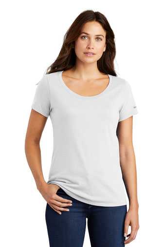 Nike Ladies Core Cotton Scoop Neck Tee. NKBQ5236