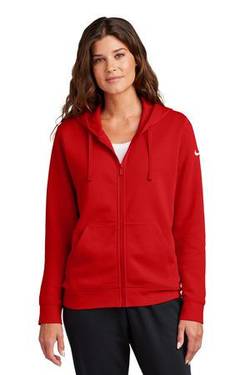 Nike Ladies Club Fleece Sleeve Swoosh Full-Zip Hoodie NKFD9890 Nike Ladies Club Fleece Sleeve Swoosh Full-Zip Hoodie NKFD9890