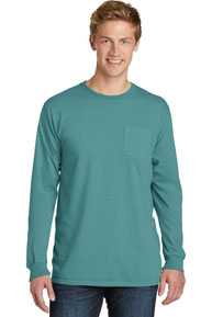 Port & Company ®  Pigment-Dyed Long Sleeve Pocket Tee.  PC099LSP