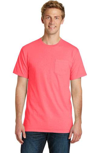 Port & Company ®  Pigment-Dyed Pocket Tee.  PC099P