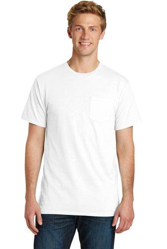 Port & Company ®  Pigment-Dyed Pocket Tee.  PC099P