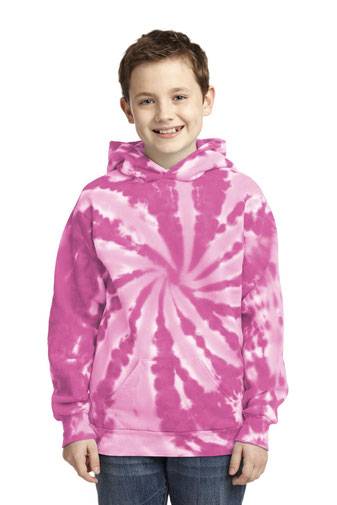 Port & Co ®  Youth Tie-Dye Pullover Hooded Sweatshirt. PC146Y