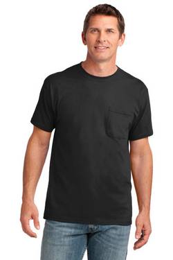 Port & Co ® Core Cotton Pocket Tee. PC54P Port & Co ® Core Cotton Pocket Tee. PC54P