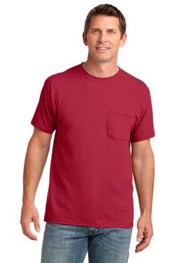 Port & Company ®  Core Cotton Pocket Tee. PC54P Port & Company ®  Core Cotton Pocket Tee. PC54P
