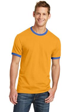 Port & Company ®  Core Cotton Ringer Tee.  PC54R Port & Company ®  Core Cotton Ringer Tee.  PC54R