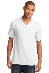 Port & Company® T-Shirt - Men's Core Cotton V-Neck Tee PC54V