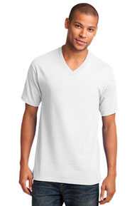 Port & Company® T-Shirt - Men's Core Cotton V-Neck Tee PC54V
