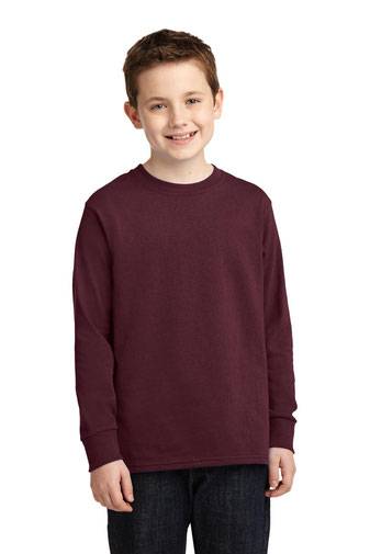 Port & Company ®  Youth Long Sleeve Core Cotton Tee. PC54YLS