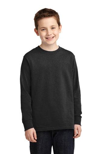 Port & Company ®  Youth Long Sleeve Core Cotton Tee. PC54YLS
