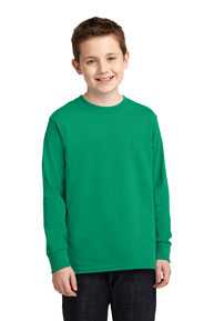 Port & Company ®  Youth Long Sleeve Core Cotton Tee. PC54YLS