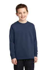 Port & Company ®  Youth Long Sleeve Core Cotton Tee. PC54YLS