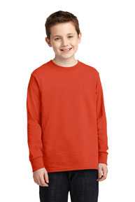 Port & Company ®  Youth Long Sleeve Core Cotton Tee. PC54YLS