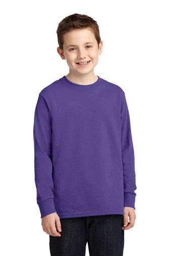 Port & Company ®  Youth Long Sleeve Core Cotton Tee. PC54YLS