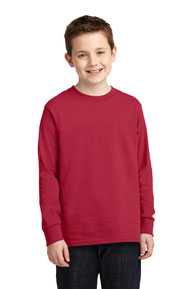 Port & Company ®  Youth Long Sleeve Core Cotton Tee. PC54YLS