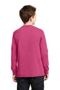 Port & Company ®  Youth Long Sleeve Core Cotton Tee. PC54YLS