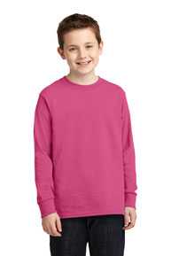 Port & Company ®  Youth Long Sleeve Core Cotton Tee. PC54YLS