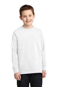 Port & Company ®  Youth Long Sleeve Core Cotton Tee. PC54YLS