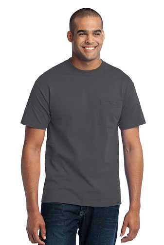 Port & Company &#174;  Tall Core Blend Pocket Tee. PC55PT