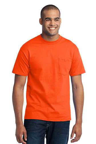 Port & Company &#174;  Tall Core Blend Pocket Tee. PC55PT