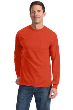 Port & Company ® Tall Long Sleeve Essential Pocket Tee. PC61LSPT Port & Company ® Tall Long Sleeve Essential Pocket Tee. PC61LSPT