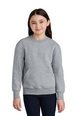 Port & Co ™ Youth Core Fleece Crewneck Pocket Sweatshirt PC78YPKT Port & Co ™ Youth Core Fleece Crewneck Pocket Sweatshirt PC78YPKT