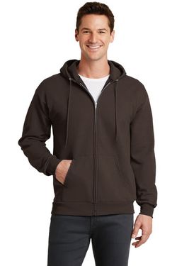 Port & Company ®  - Core Fleece Full-Zip Hooded Sweatshirt. PC78ZH Port & Company ®  - Core Fleece Full-Zip Hooded Sweatshirt. PC78ZH