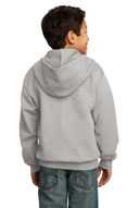 Port & Co ®  - Youth Core Fleece Full-Zip Hooded Sweatshirt.  PC90YZH