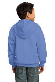 Port & Company ®  - Youth Core Fleece Full-Zip Hooded Sweatshirt.  PC90YZH