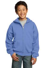 Port & Company ®  - Youth Core Fleece Full-Zip Hooded Sweatshirt.  PC90YZH
