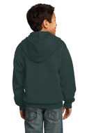 Port & Co ®  - Youth Core Fleece Full-Zip Hooded Sweatshirt.  PC90YZH