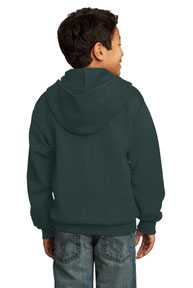 Port & Company ®  - Youth Core Fleece Full-Zip Hooded Sweatshirt.  PC90YZH