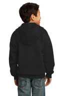 Port & Co ®  - Youth Core Fleece Full-Zip Hooded Sweatshirt.  PC90YZH