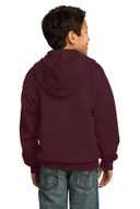 Port & Co ®  - Youth Core Fleece Full-Zip Hooded Sweatshirt.  PC90YZH