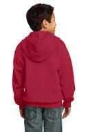 Port & Co ®  - Youth Core Fleece Full-Zip Hooded Sweatshirt.  PC90YZH