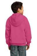 Port & Co ®  - Youth Core Fleece Full-Zip Hooded Sweatshirt.  PC90YZH