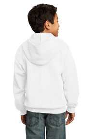 Port & Company ®  - Youth Core Fleece Full-Zip Hooded Sweatshirt.  PC90YZH
