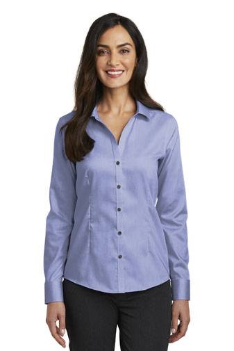 Red House ®   Ladies Pinpoint Oxford Non-Iron Shirt. RH250