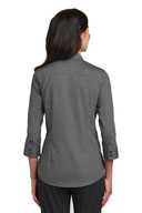 Red House ®   Ladies 3/4-Sleeve Nailhead Non-Iron Shirt. RH690