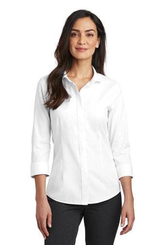 Red House ®   Ladies 3/4-Sleeve Nailhead Non-Iron Shirt. RH690