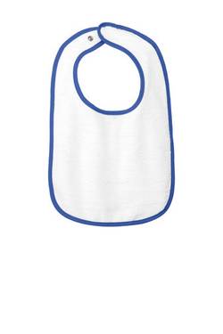 Rabbit Skins ™ Infant Contrast Trim Terry Bib. RS1003 Rabbit Skins ™ Infant Contrast Trim Terry Bib. RS1003