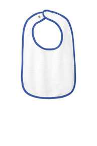 Rabbit Skins ™  Infant Contrast Trim Terry Bib. RS1003