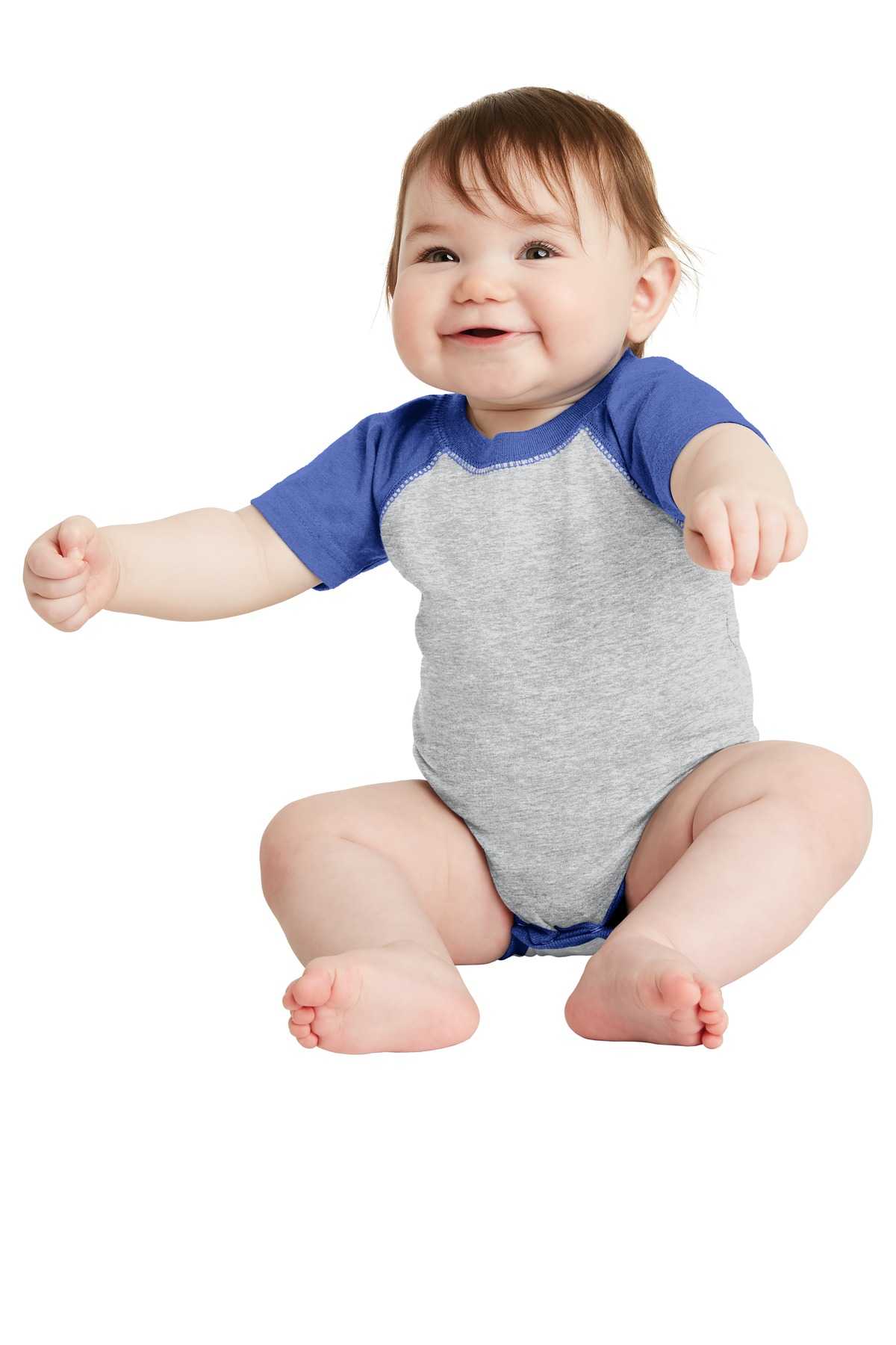 Rabbit Skins &#153;  Infant Baseball Fine Jersey Bodysuit. RS4430