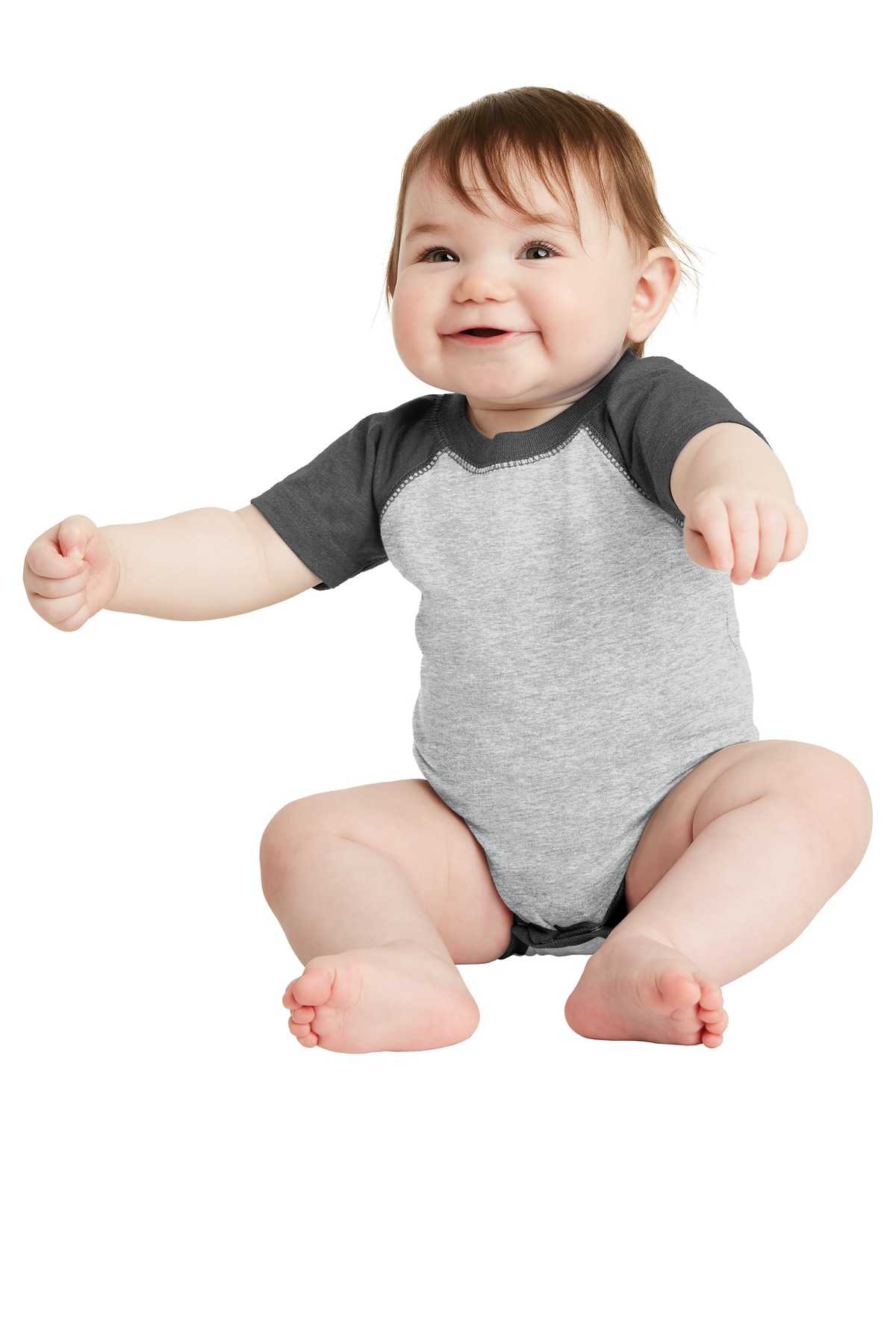 Rabbit Skins &#153;  Infant Baseball Fine Jersey Bodysuit. RS4430