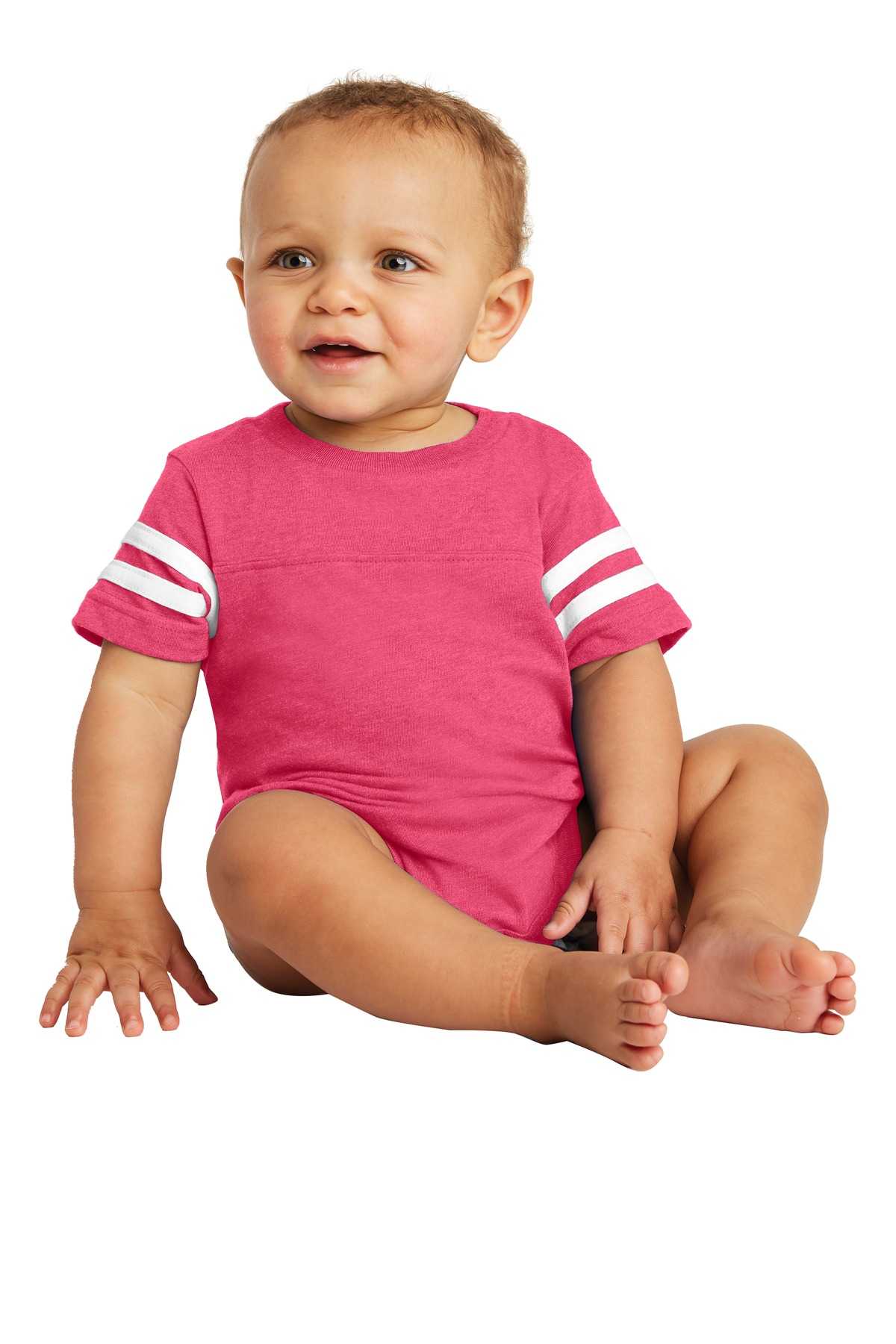 Rabbit Skins &#153;  Infant Football Fine Jersey Bodysuit. RS4437